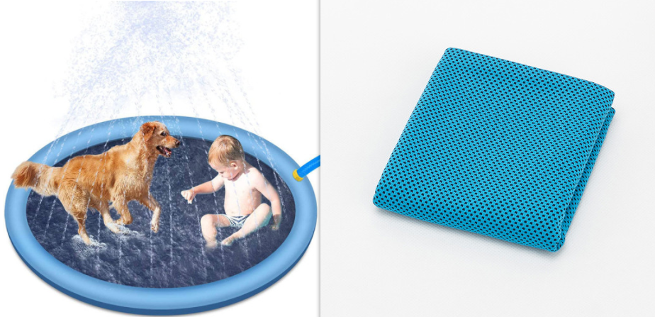 Almofada respingo antiderrapante para crianças e animais de estimação, piscina de verão, brinquedos aquáticos ao ar livre, fonte de quintal, tapete de brincar